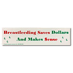 Bumper Sticker - Breastfeeding Saves $$$ image